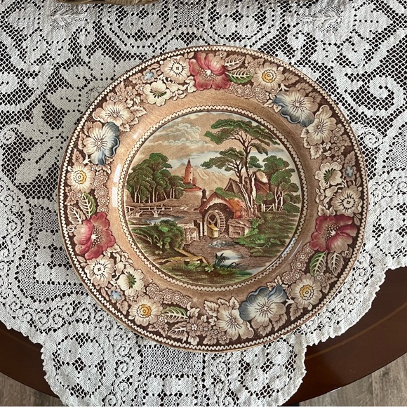 Beautiful Vintage Dinner Plate “Rural England “ W. R. Midwinter Ltd England - Picture 3 of 6